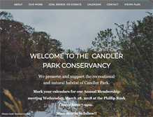 Tablet Screenshot of candlerparkconservancy.org